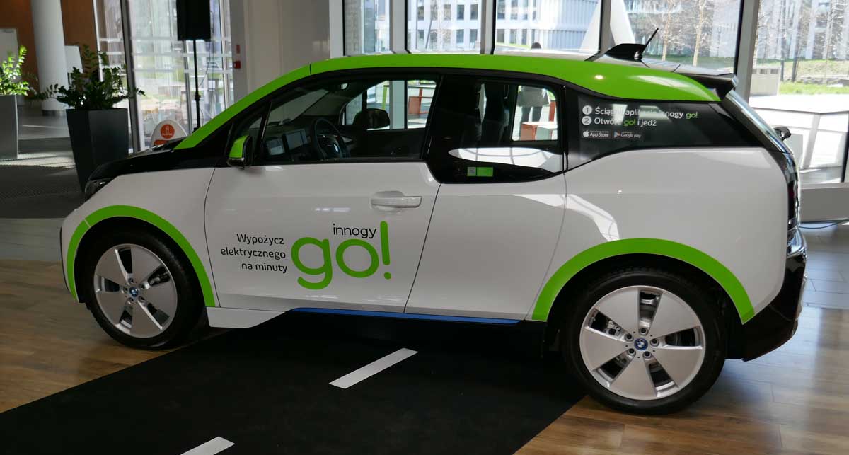 Elektryczny car sharing w Warszawie