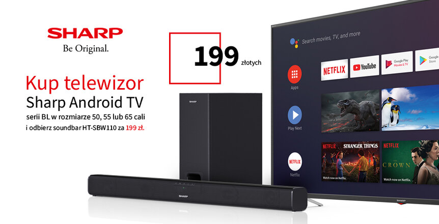 Wyjątkowa promocja na telewizory Sharp z Android TV
